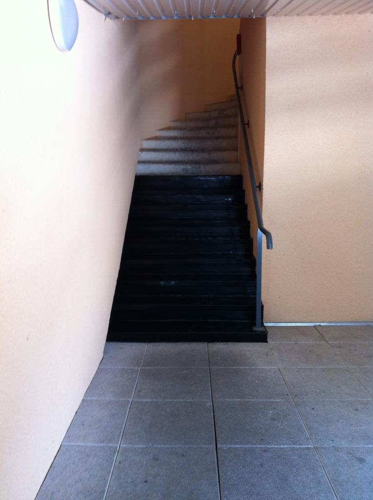 les nouvelles marches de l'escalier sud 