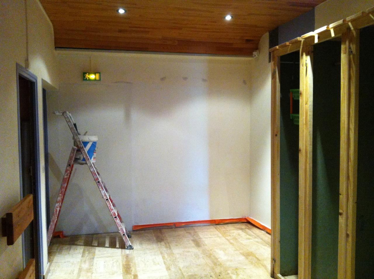 hall ascenseurs peint