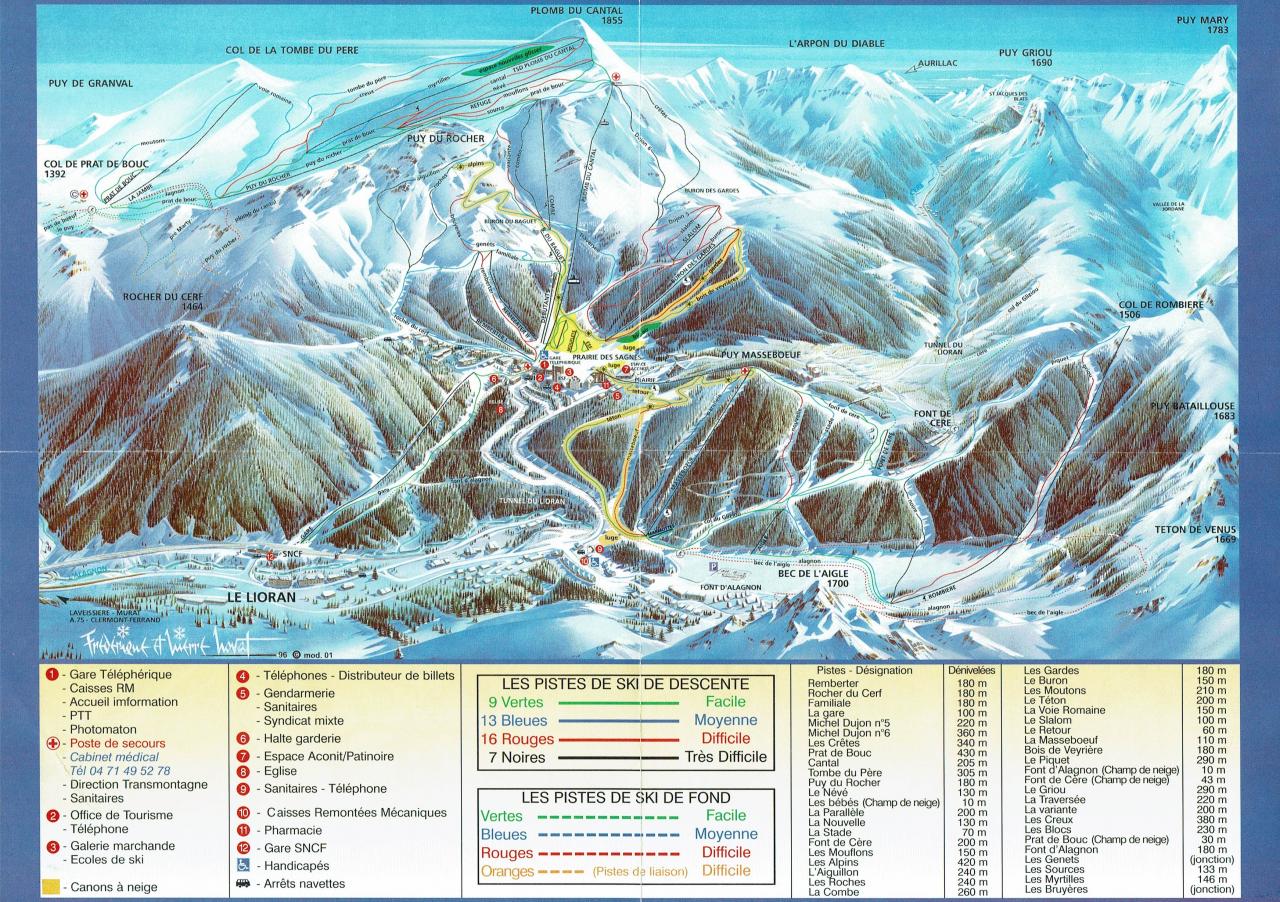 dépliant années 2000 plan de spistes