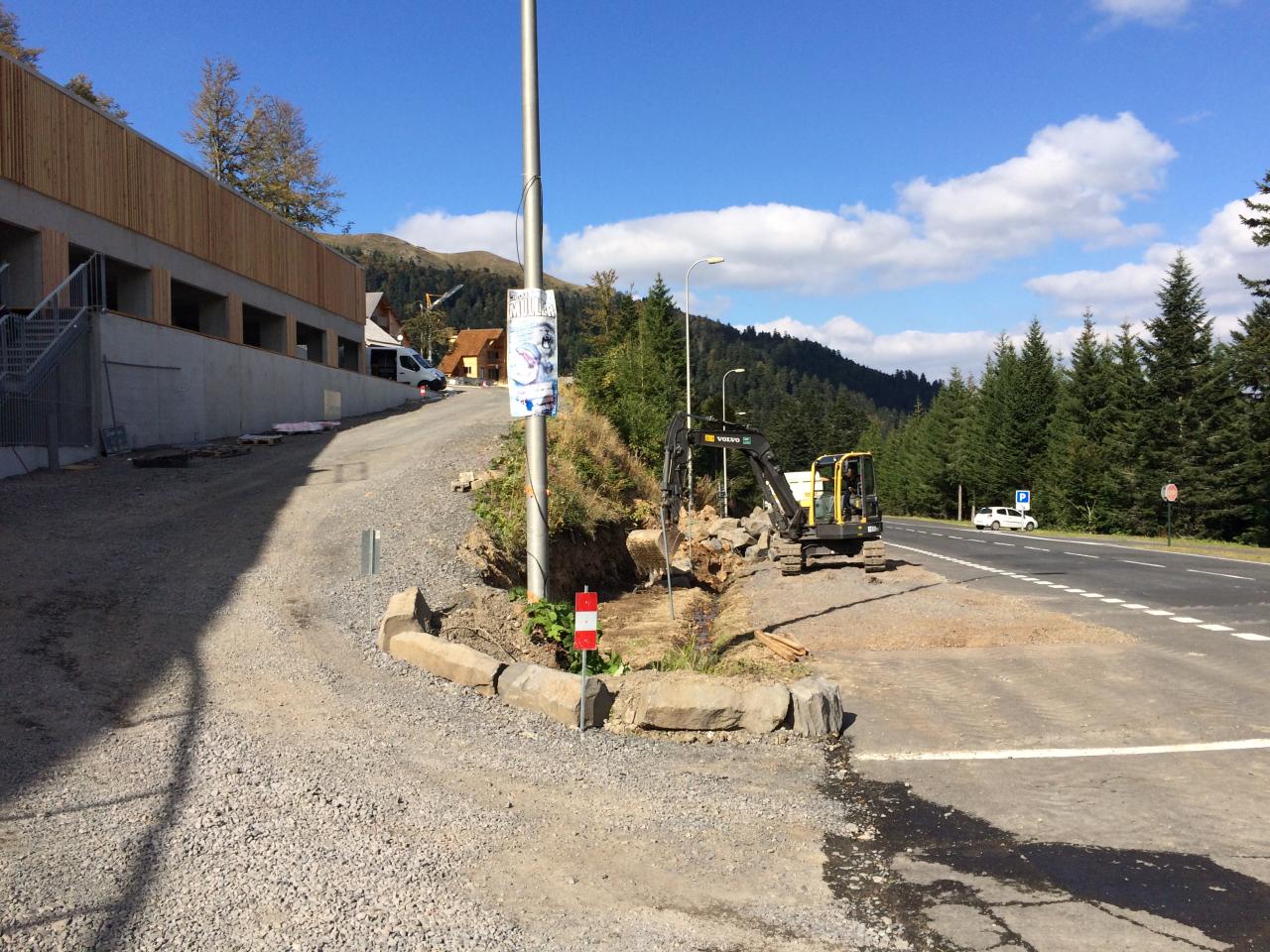 21/9 : construction du mur de soutainement