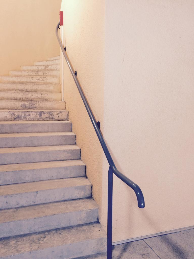 la rampe du nouvel escalier