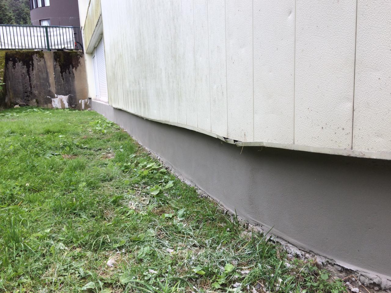 soubassement refait à neuf