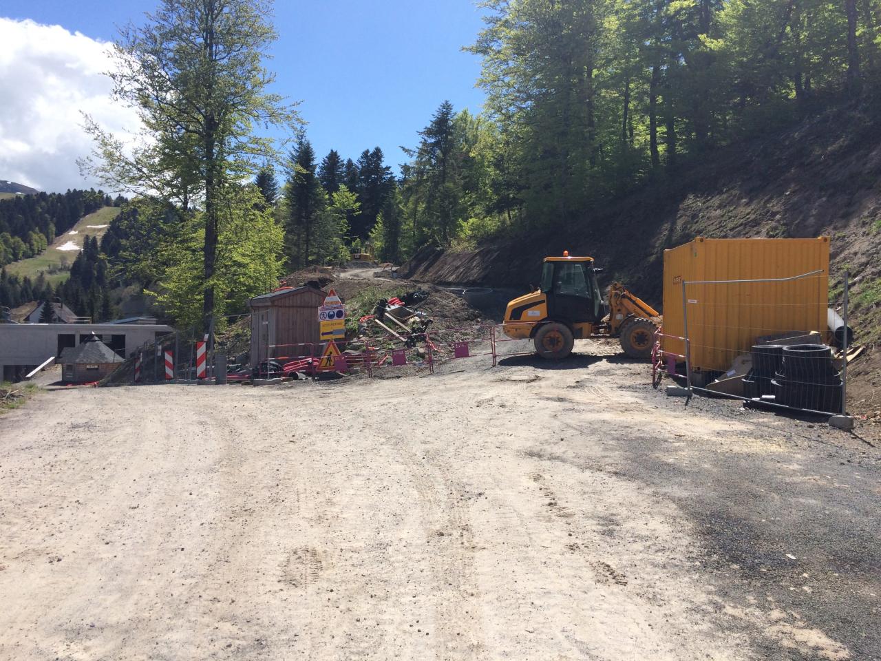 route fermée pour travaux