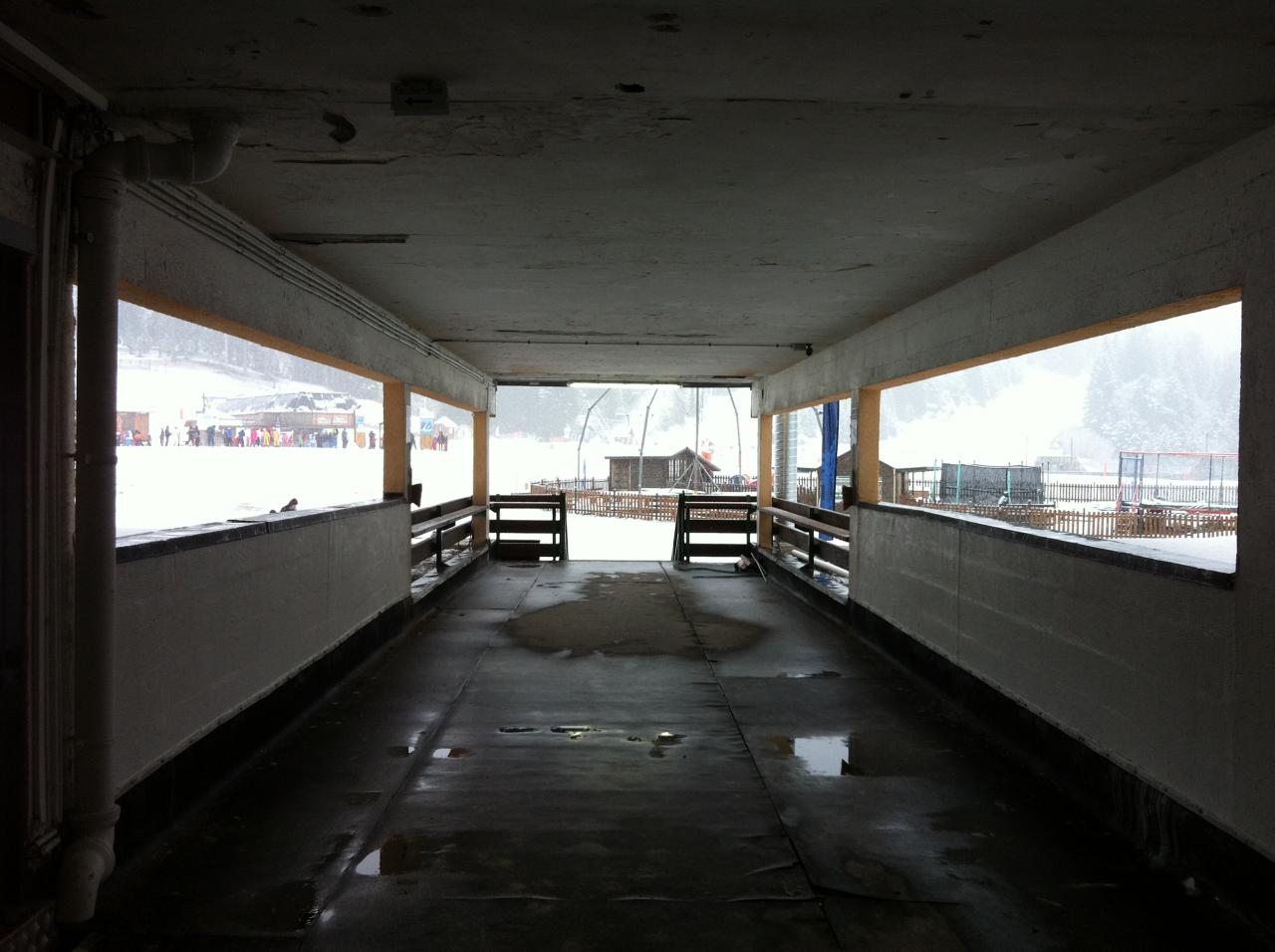 sortie passerelle  SUD : la neige est arrivée !