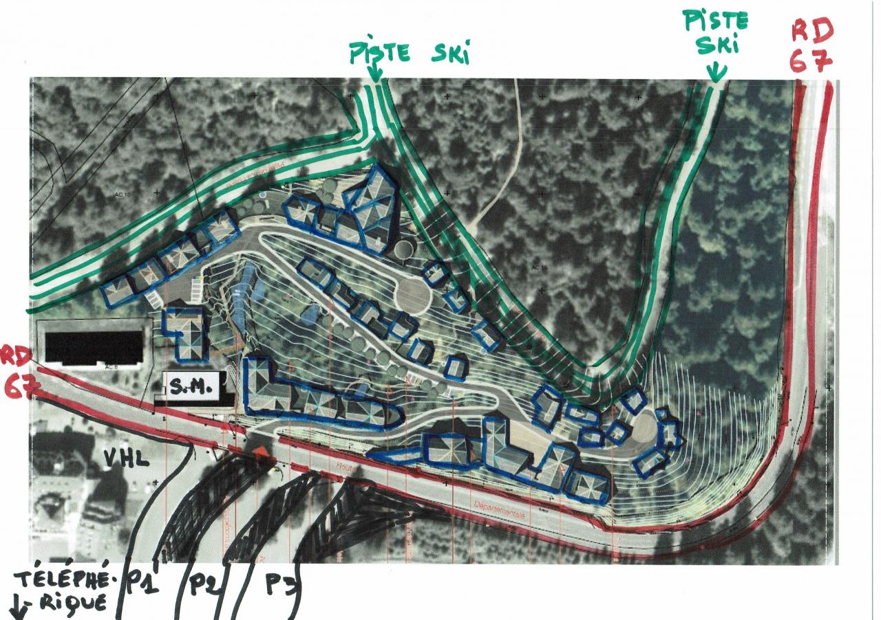 Puy Masseboeuf plan composition surligné